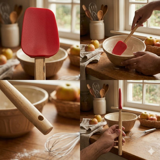 Wooden Handle Silicone Spatula