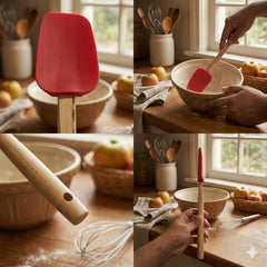 Wooden Handle Silicone Spatula