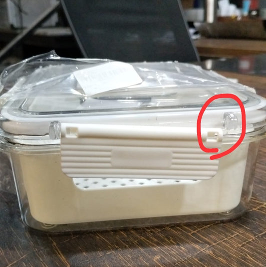 Minor Damage Single Grid Rectangle Snack Storage Box