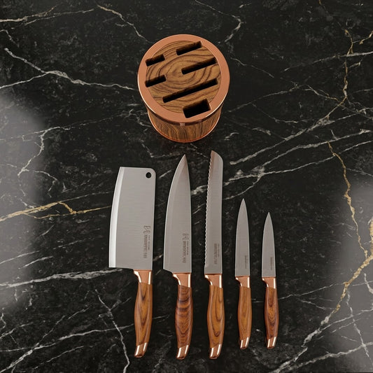 6-Piece Knife Set with Storage Box (Minor Damage)