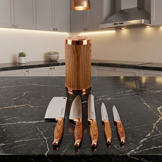 6-Piece Knife Set with Storage Box (Minor Damage)