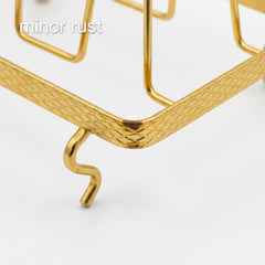 Minor Damage Metal Golden Glass Stand