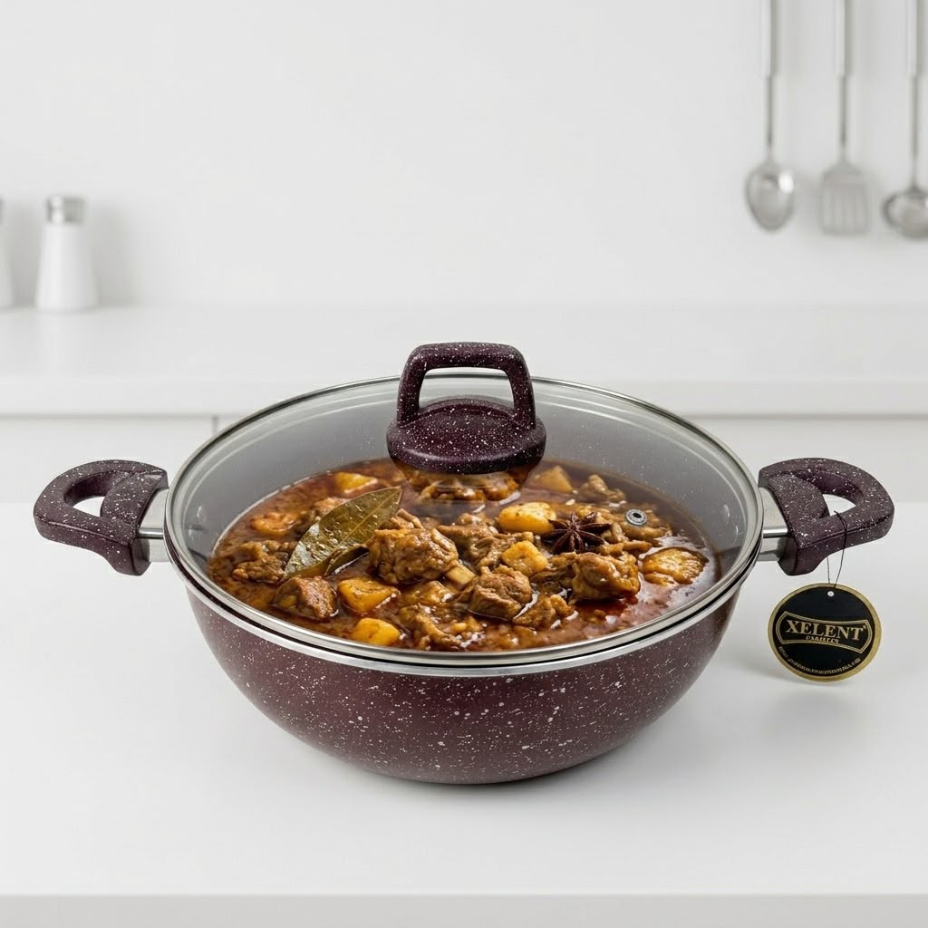 Xelent Marble Coated Wok-32cm