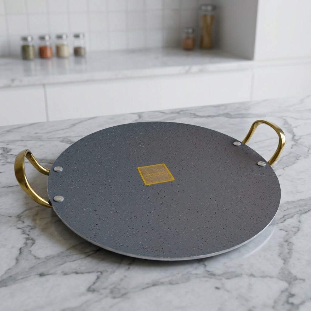 Double Handle Marble Tawa-Blue