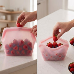 Reusable Silicone Food Storage Bag-L