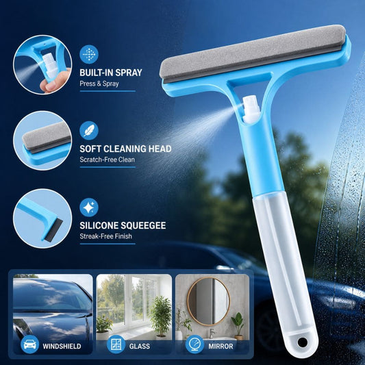 3-In-1 Multifunctional Window & Glass Cleaner