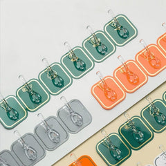 Wall-Mounted Six Row Sticky Hooks
