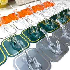 Wall-Mounted Six Row Sticky Hooks