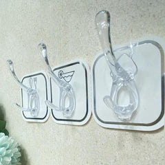 Wall-Mounted Six Row Sticky Hooks