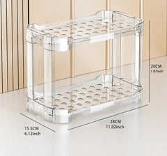 2-Tier Acrylic Cosmetic and Skincare Storage Organizer