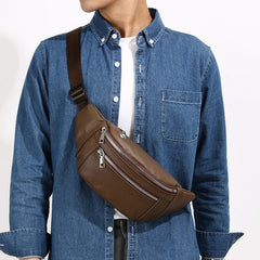 Leather Cross Body Traveling Bag
