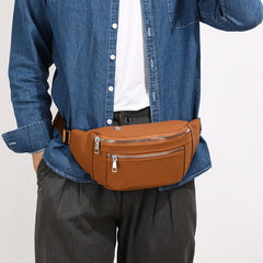 Leather Cross Body Traveling Bag