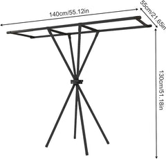 X Shaped Folding Double Pole Clothes Drying Rack