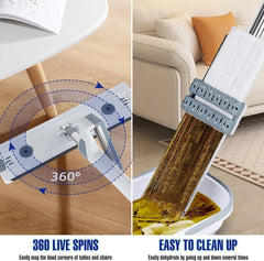 Hands Free Folding Bucket Mop Set