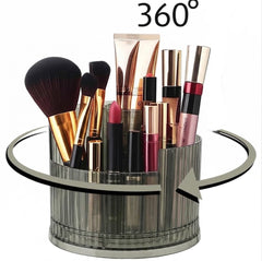 360°Rotating Makeup Organizer-Black