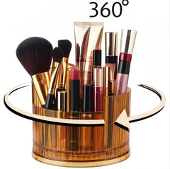 360°Rotating Makeup Organizer-Brown