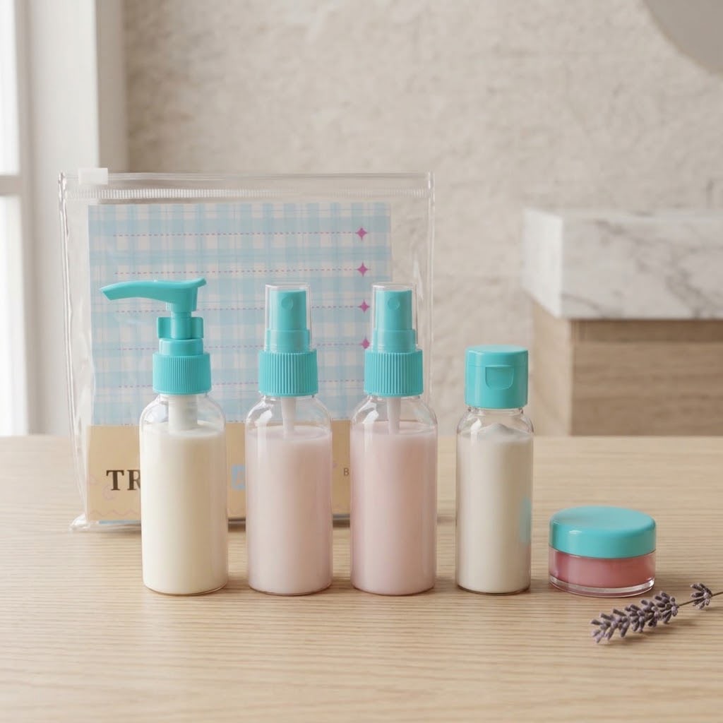 5 Pcs Travel kit Set-Blue