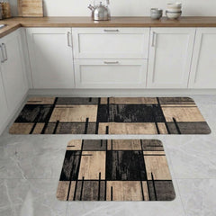 Pair of Non-Slip Kitchen Mat-D9