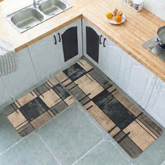 Pair of Non-Slip Kitchen Mat-D9