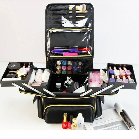 Multi-Layer Travel Storage Cosmetic Box