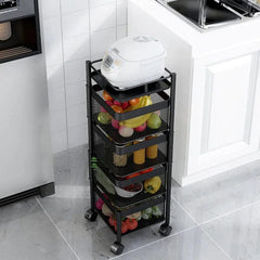 Premium 4 Layer Trolly Rotatable - Square