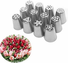 12 pcs Cake Flowers Nozzles for Decorating