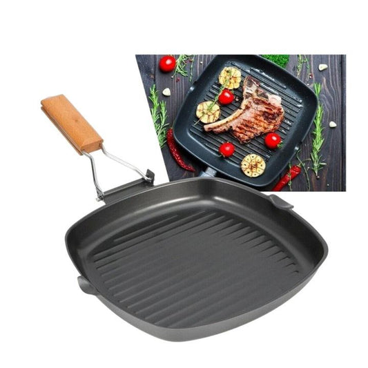 Foldable Handle Grill Pan-24cm