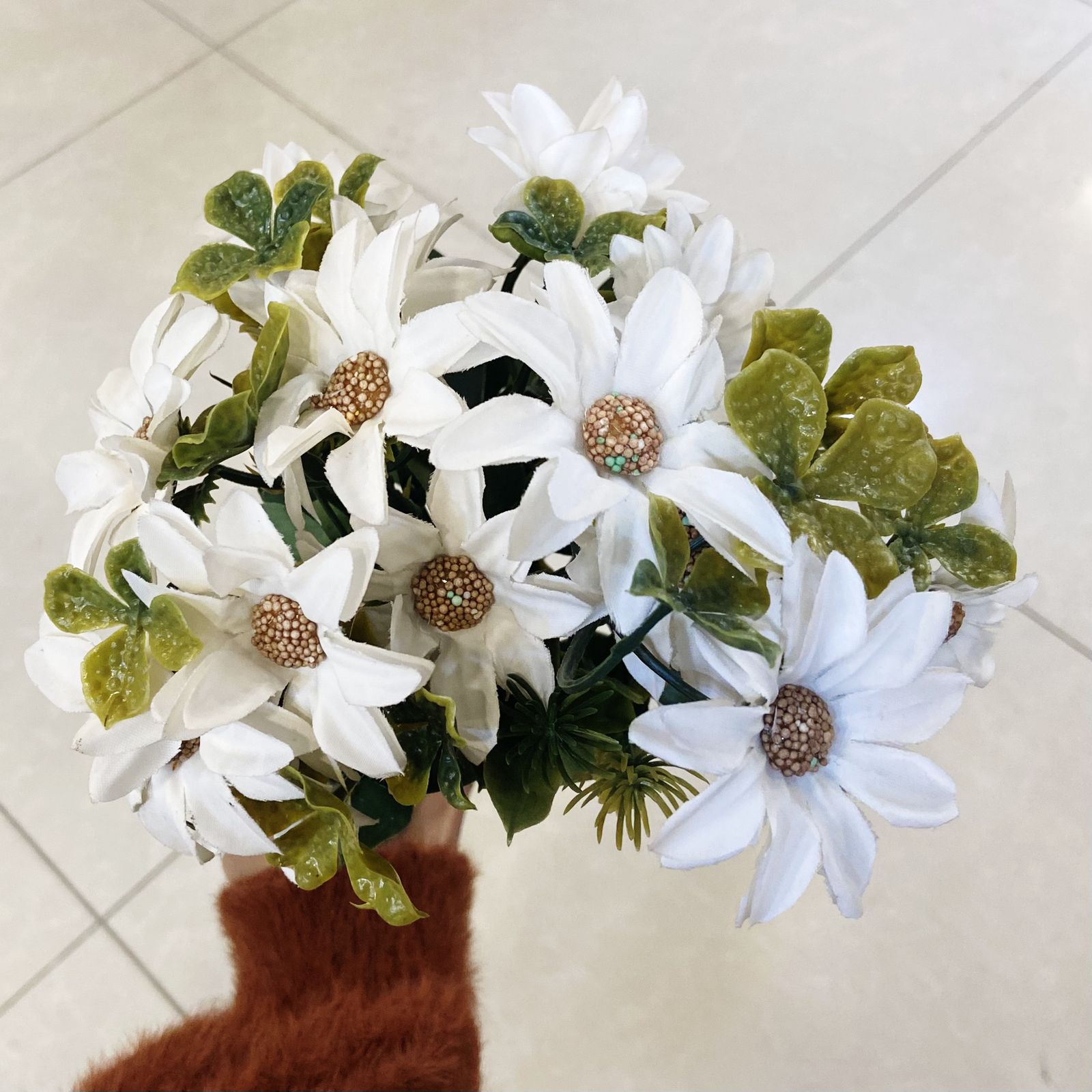 Daisy Flower Bunch White-10