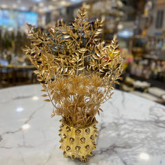 Artificial Golden Plant with Pot-D2