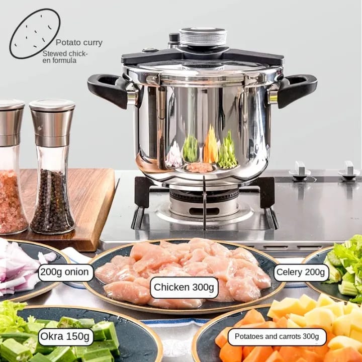 7-Liter Pressure Cooker 5-L Handi &amp; Steamer