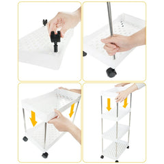 4 Tier Multipurpose Storage Trolley