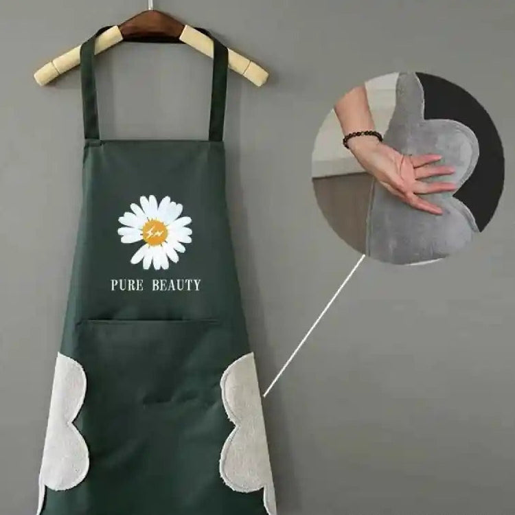 Pure Beauty Apron with Pocket-Green