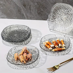 Acrylic 8 pcs Snack Plate Set-White