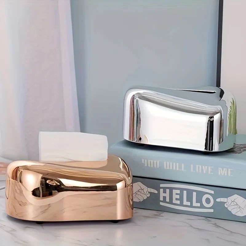 Desktop Tissue Box -Copper