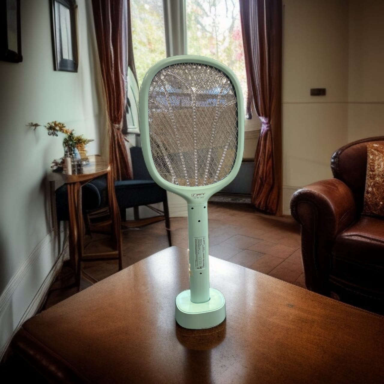 Electric Rechargeable Mosquito Killer Racket with Stand