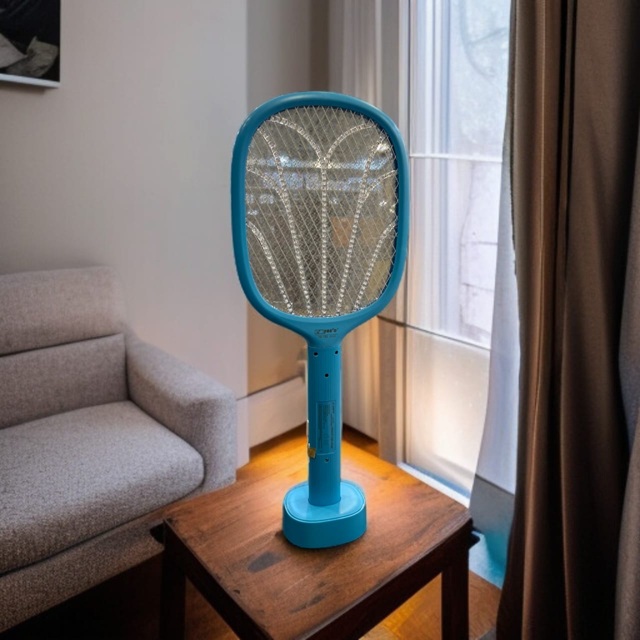 Electric Rechargeable Mosquito Killer Racket with Stand
