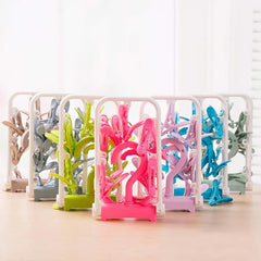 Cloth Drying Hanger With 12 Clips