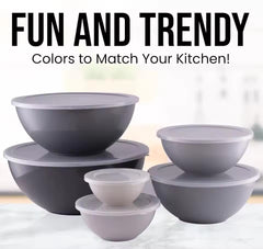 6 Pcs Nesting Bowl Set with Lid