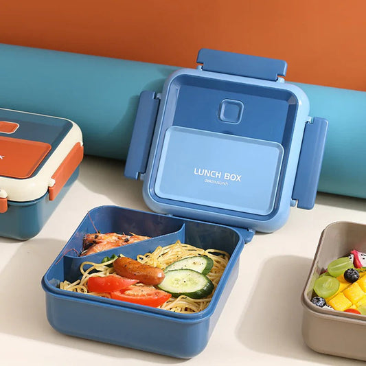 Food Grade Square Lunch Box-Blue
