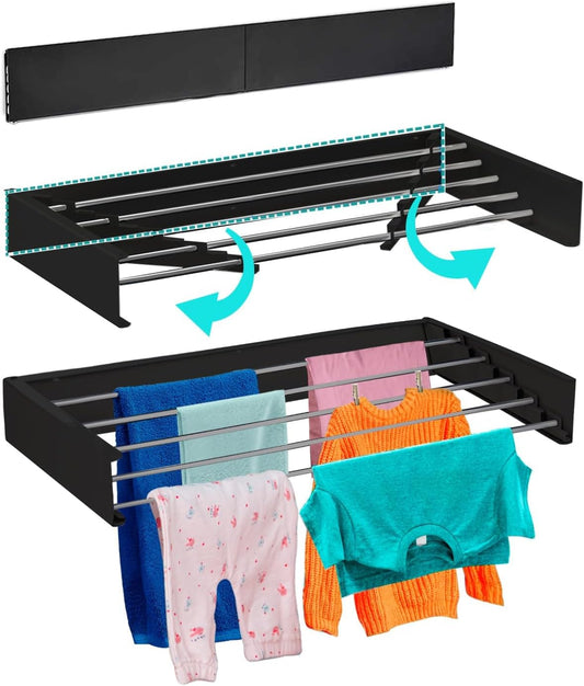 1 Pc Wall Mounted Folding Clothes Drying Rack