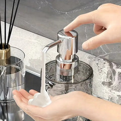 Luxury Transparent Hand Sanitizer Bottle-Round Black