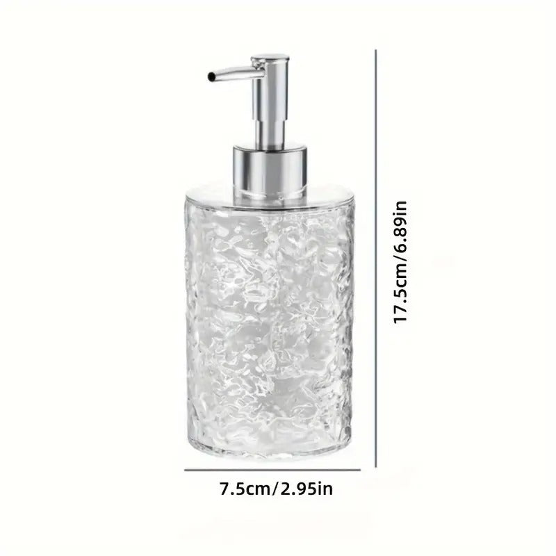 Luxury Transparent Hand Sanitizer Bottle-Round Black