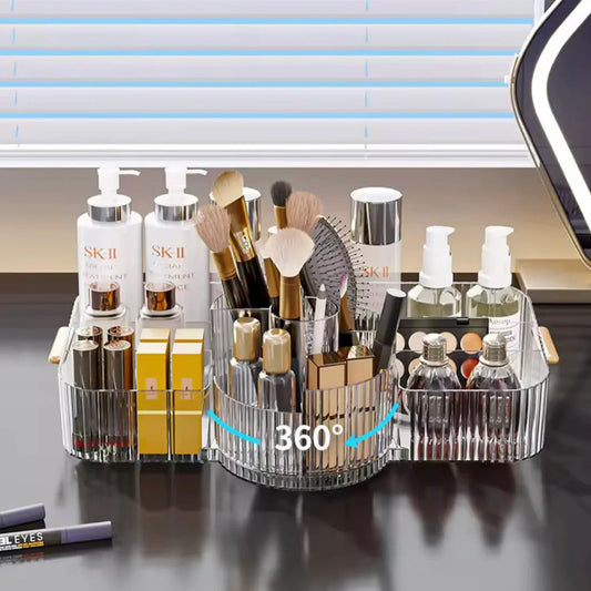 360° Rotating Makeup Brush Holder