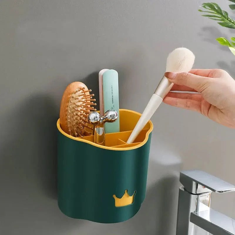 Multifunctional Crown Brush Holder-Green
