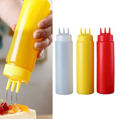 3 Nozzles Sauce Bottle