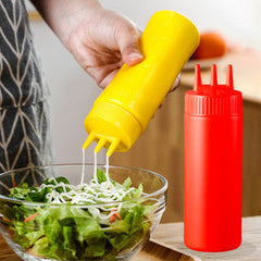 3 Nozzles Sauce Bottle