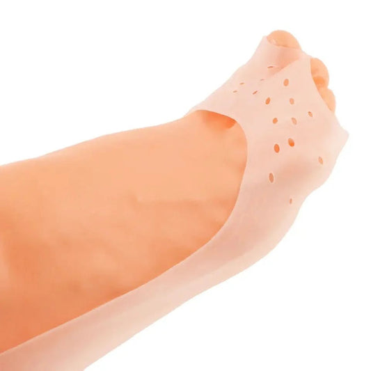 Pair Of Silicone Boat Heel Insole (White)