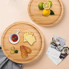 Wooden Round Serving Tray