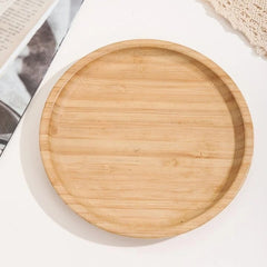 Wooden Round Serving Tray