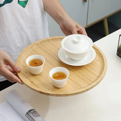 Wooden Round Serving Tray